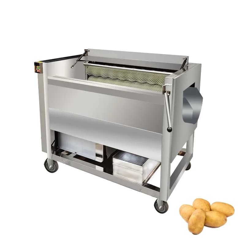 Industrial Potato Peelers / Cassava Peeler / Root Vegetable And Fruits Peeling And Washing Machine
