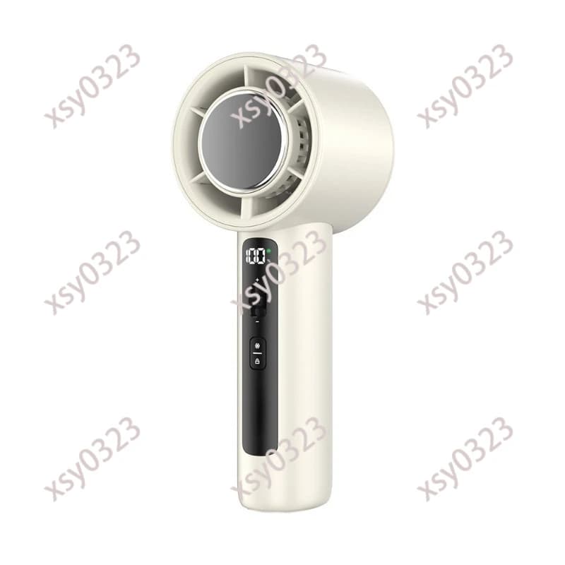 New F88 high-speed cooling handheld fan ice compress digital display turbine high wind semiconductor 100 gears
