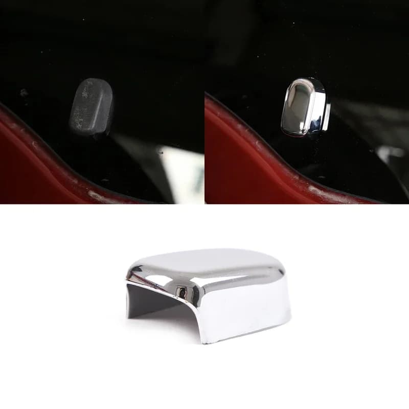 For 2007-2021 Toyota FJ Cruiser ABS Silver Style Car Styling Car Tailgate Glass Handle Cover Sticker Car Protection Accessories