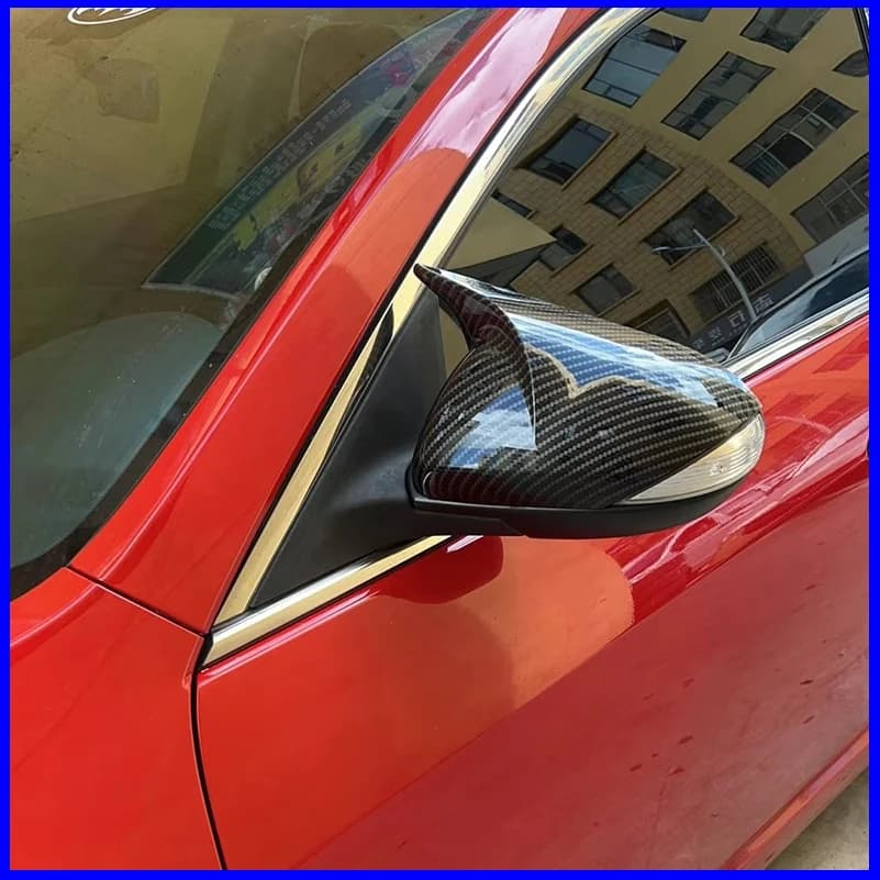 Car Styling For Mazda 2 Demio 2009-2014 Rearview Mirror Cover Caps Trim With Horn Housing Decorative Auto Accessories