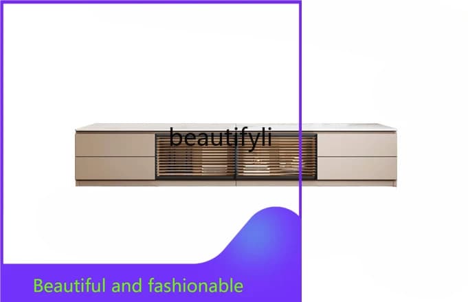 Modern Simple High Floor TV Cabinet Storage Locker Integrated Living Room Home Stone Plate Floor Cabinet Furniture Living Room