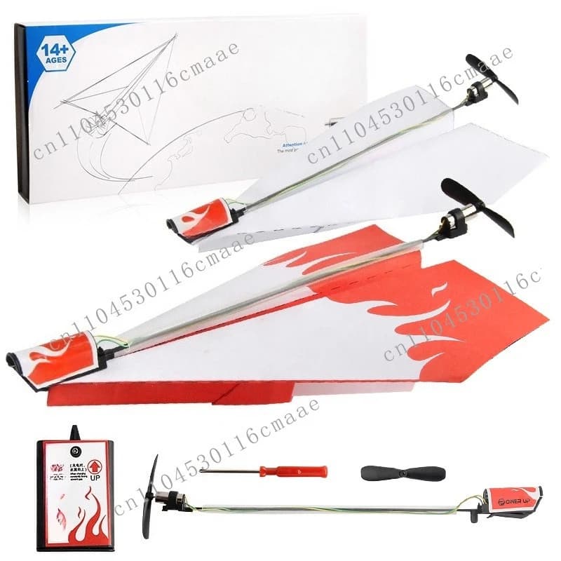 Charging Motor Electric Hand Throwing Paper Airplane Model Engine Folding DIY Paper Power Toy Hot Sale