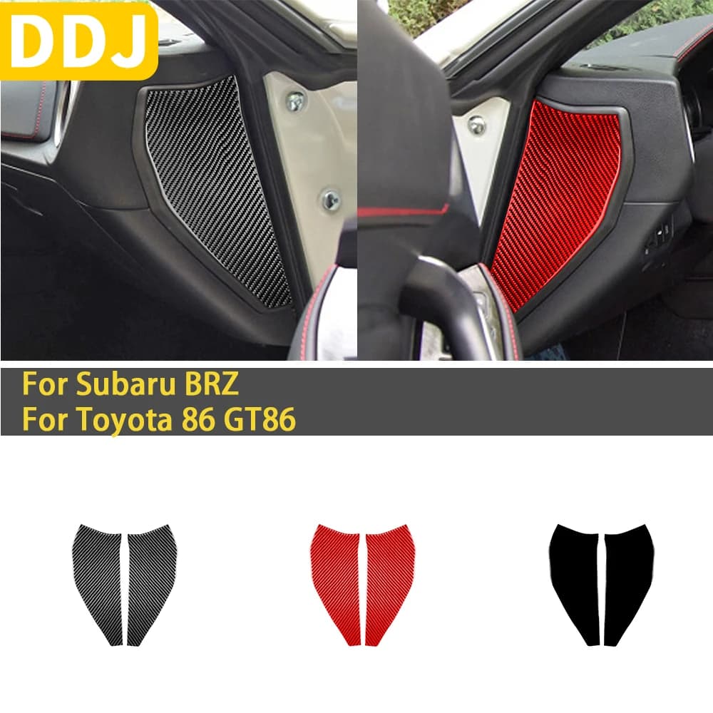 For Subaru BRZ Toyota 86 GT86 2017 2018 2019 Carbon Fiber Car Accessories Gear Shift Cup Holder Air Conditioning Trim Sticker