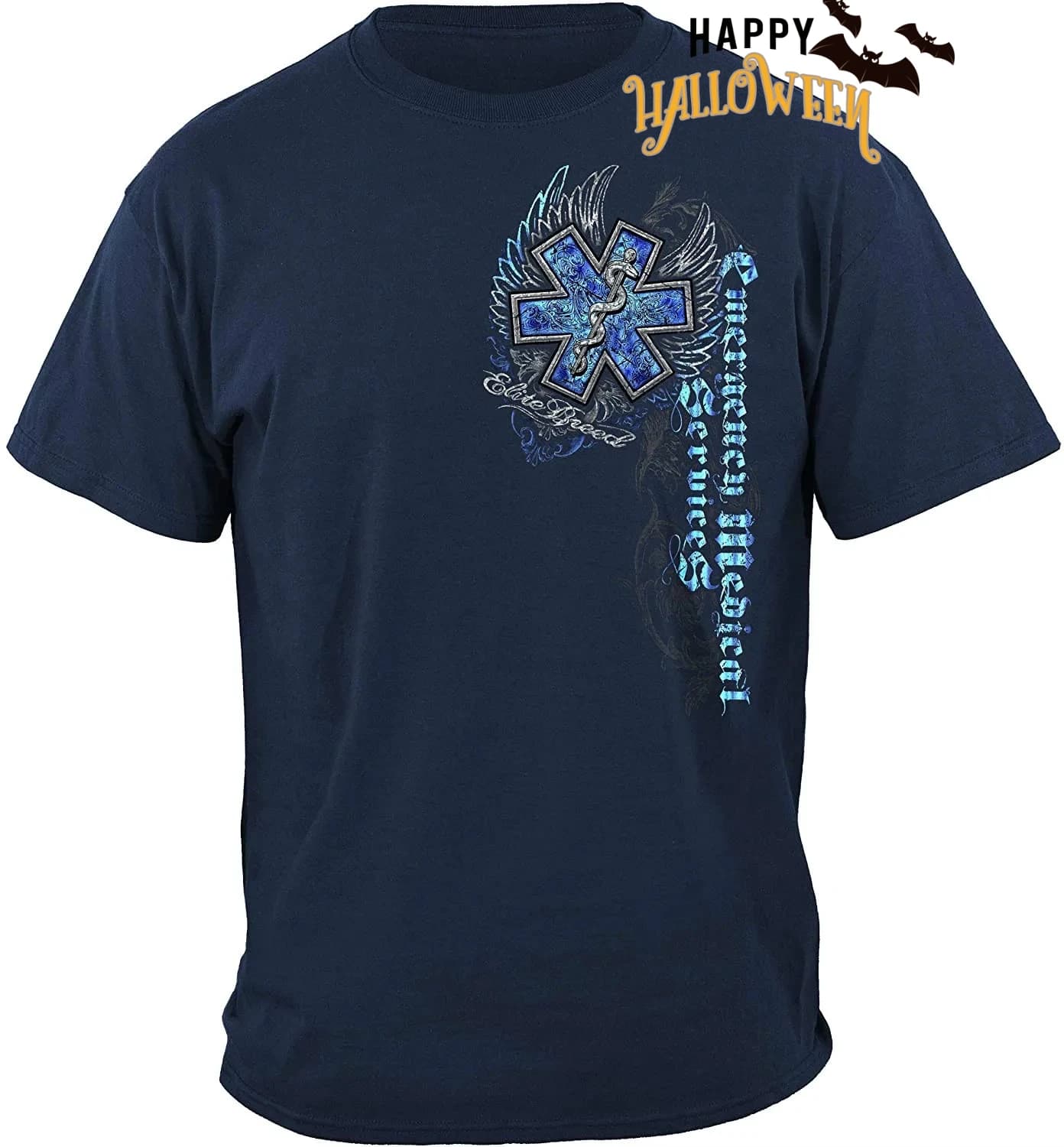 EMS EMT Silver Wing Star of Life T-Shirt Emergency Cotton O-Neck Short Sleeve Men's T Shirt New Size S-3XL