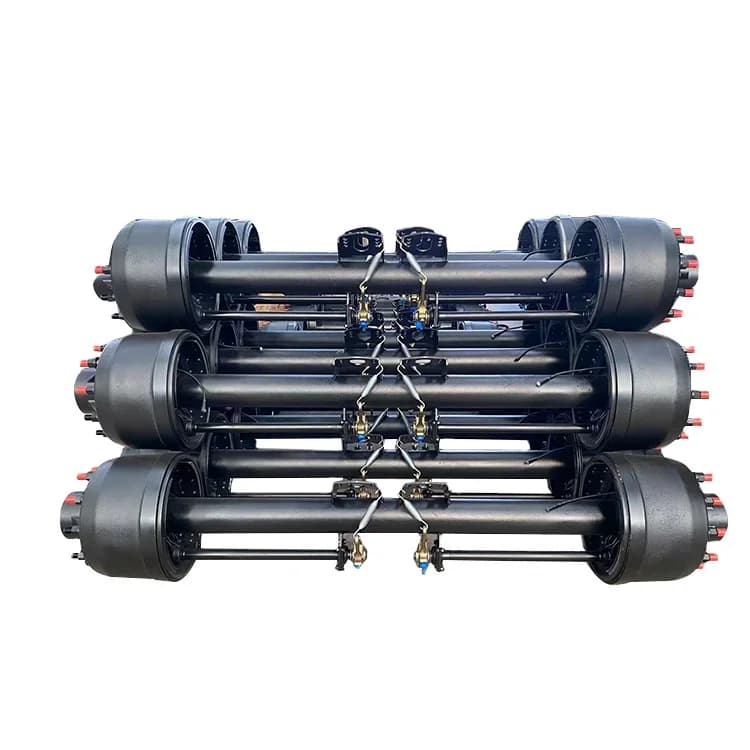 American Style Trailer Axle 11ton 13tons 16tons FUWA MODEL Outboard and Inboard 127round 1968mm Axle