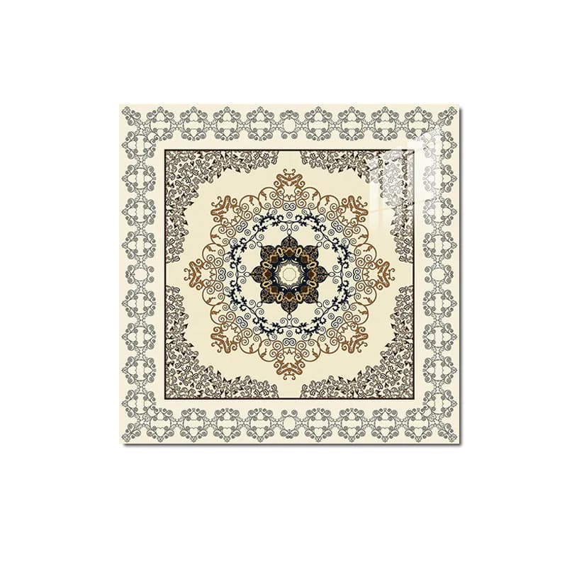 Retro light luxury gold-plated parquet tiles restaurant floor tiles catering floor tiles