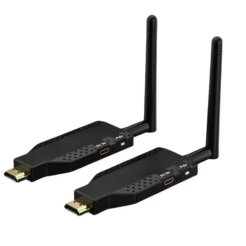 Wireless for HDTV  50M Transmitter Receiver Plastic Material 1 Tx to 4 Rx for     PC to TV Proje  1080P