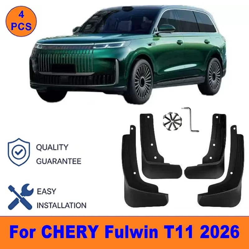 4Pcs Mud Flaps For CHERY Fulwin T11 2026 - Splash Guards Front & Rear Wheel Fender Mudguards Car Exterior Protection Accessories