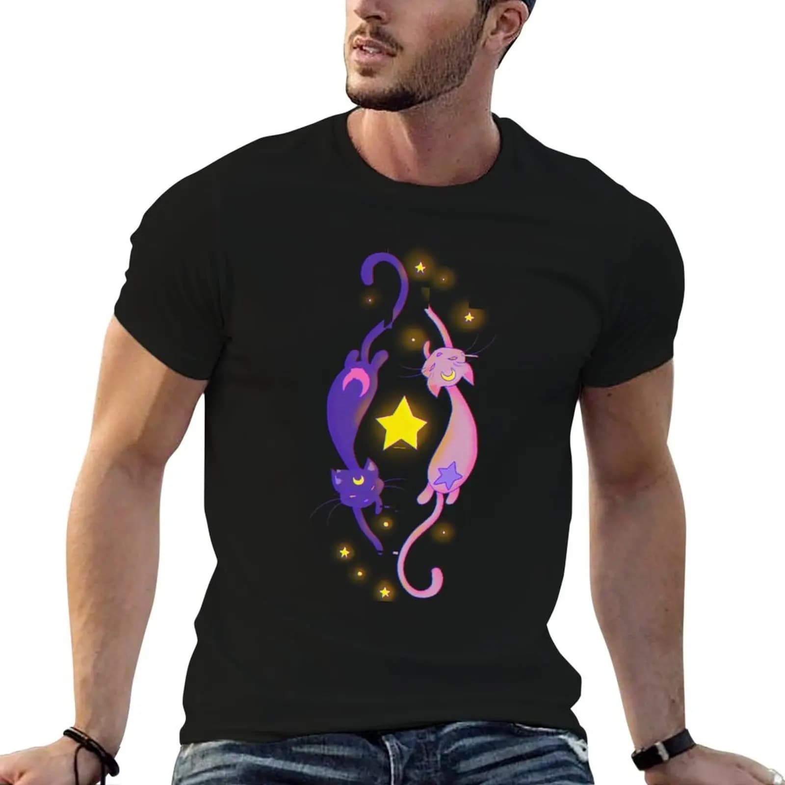 Ying & Yang T-Shirt luxury designer anime t shirts t shirt men 100℅ cotton