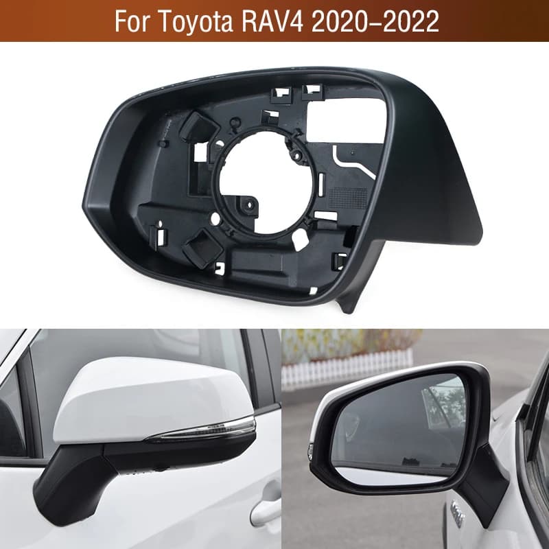 Car Wing Door Side Exterior Rearview Mirror Frame Case Trim Housing Shell  For Toyota RAV4 RAV 4 2020 2021 2022
