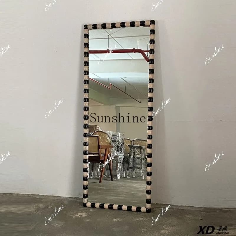 Home bedroom light luxury senior living room entrance wall decoration mirror  FT