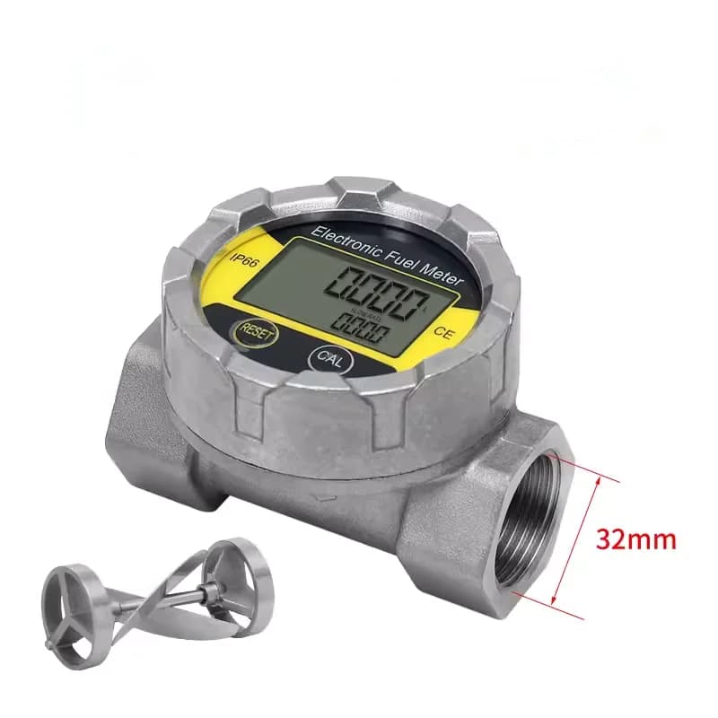 Factory Direct Sale 1 Inch Stainless Steel IP66 Waterproof Turbine Flow Meter Turbine Flow Meter