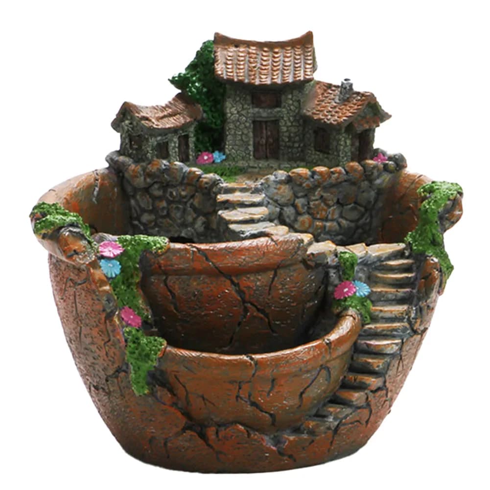 Garden Centerpiece Flower Pot Planting Pot Flower Pot 17.5 * 17 * 16 Cm Multi-functional Pot For Indoor Gardening