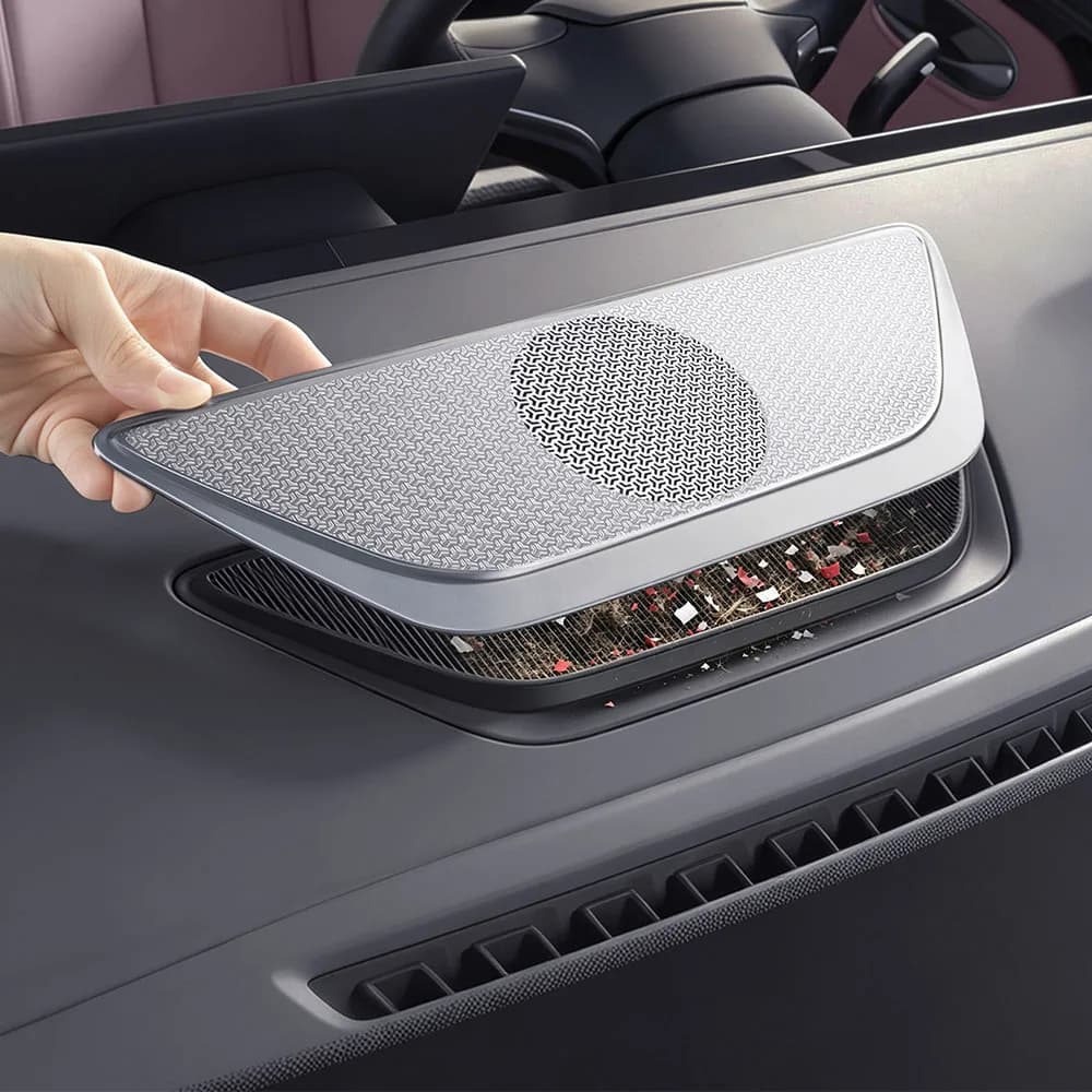 Fit For BYD Qin Max 2026 2027 Instrument Panel Horn Cover Car Modification Parts Stainless Steel Decorative Cover Anti-clogging