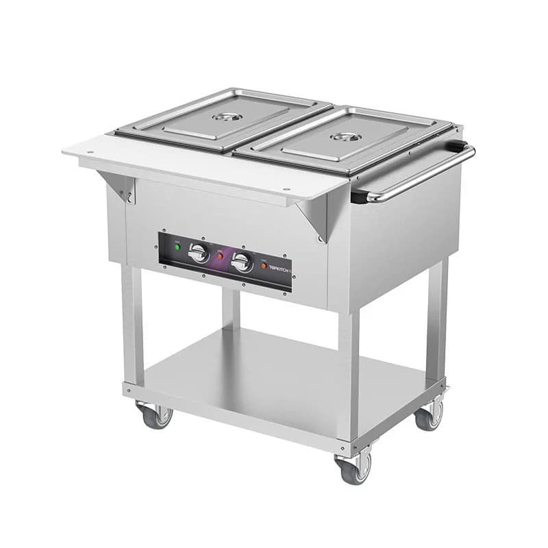 LH commercial thermal insulation dining car stainless steel canteen double barrel cooking cooked food wheeled thermal