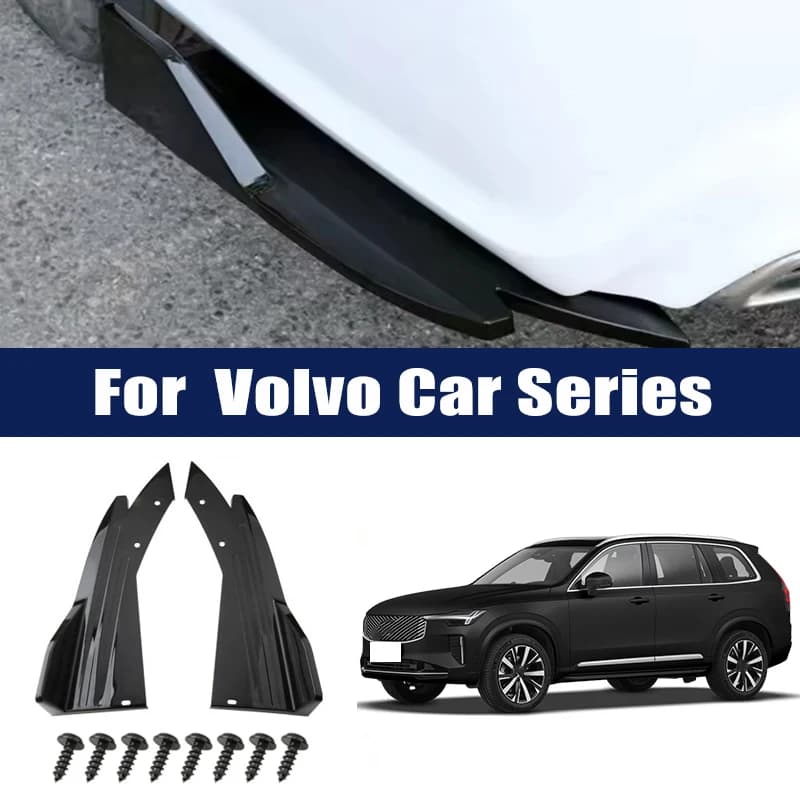 Rear Bumper Lip Diffuser Splitter Canard Protector Front Spoiler Body Kit For Volvo S40 S60 S90 V40 V60 V90 XC40 XC60 XC90 C30