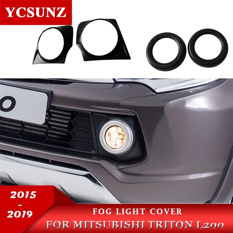 ABS Fog Light Cover For Mitsubishi Triton L200 MQ 2015 2016 2017 2018 2019 Car Exterior Accessories Double Cabin