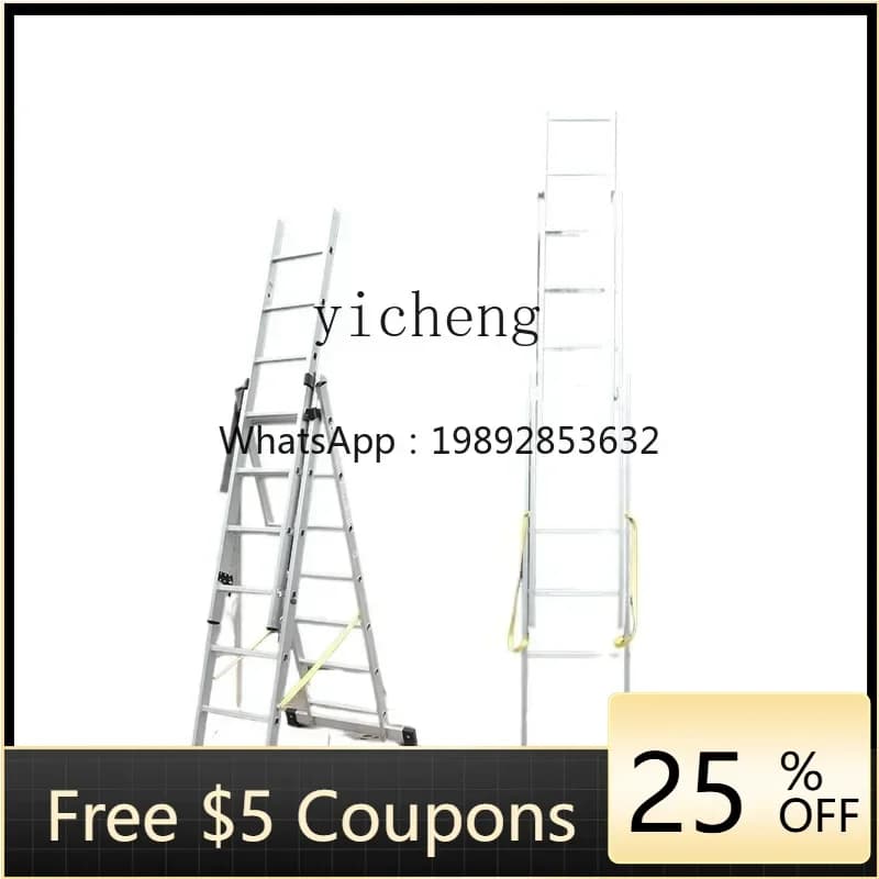 Z telescopic ladder herringbone ladder aluminum alloy thickened folding multifunctional elevator