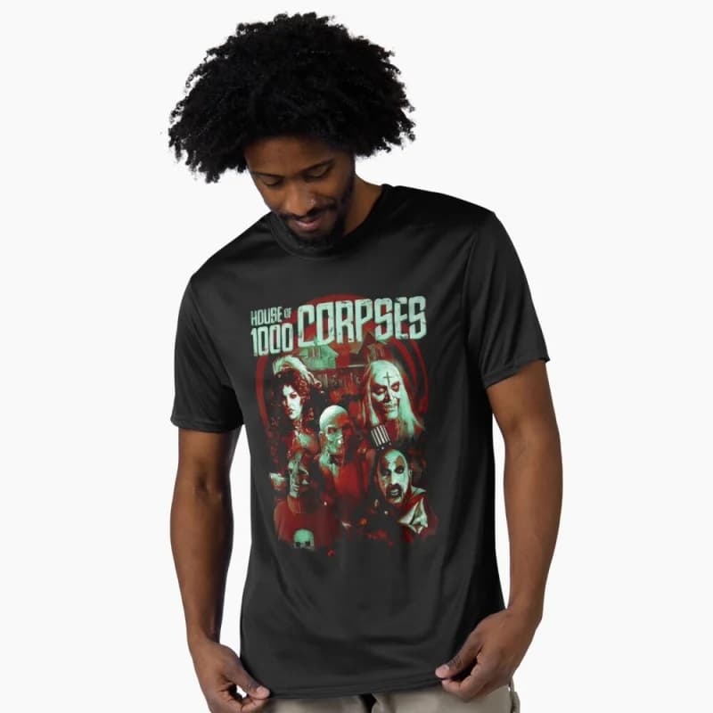 0422 Retro Horror Movie House of 1000 corpses Scary Halloween Gift t shirt Rob zombie Captain spaulding Graphic clothes S-6xl