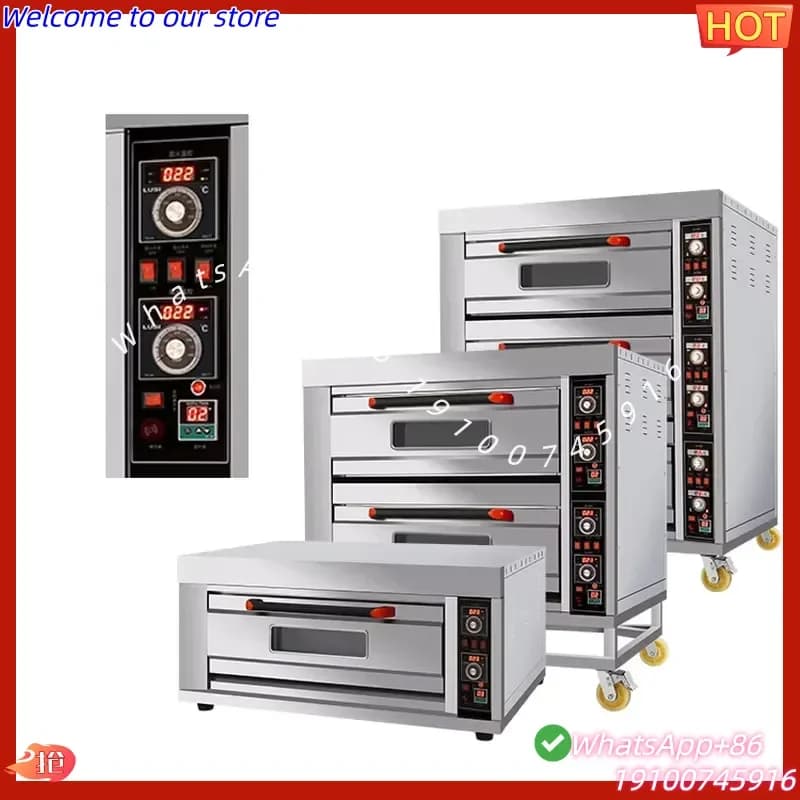 2026Hot Electric Deck Oven Commercial Baking Oven for Toaster Cake Pizza Catering Bakery Commercial Catering Equipment