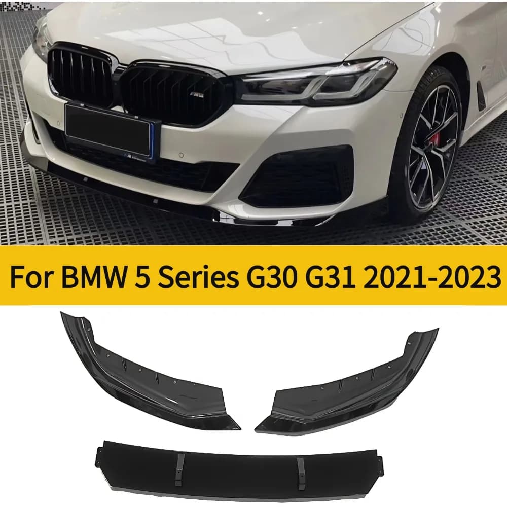 For 2021-20 BMW 5 Series G30 G31 LCI M520i 520d 530i 530d M550i Front Air Dam Bumper Lip Splitter Deflector Guard Body Kit