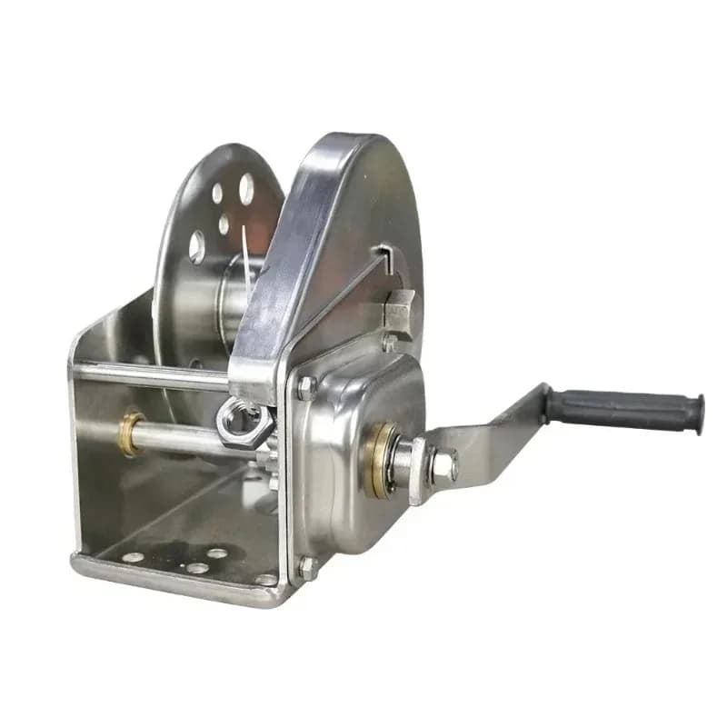 Stainless Steel Hand Brake Winch 2600LBS Lifting Capacity Vehicle Recovery And Towing Popular Choice for Automotive Recovery