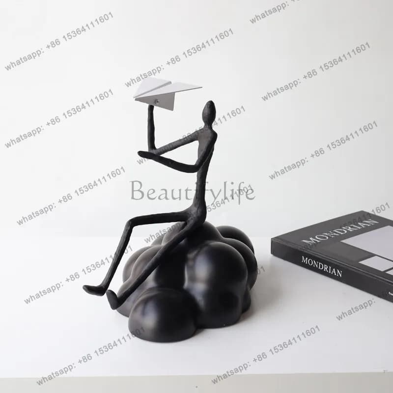 Modern Abstract Sculpture Figure Ornament Porch Home Art