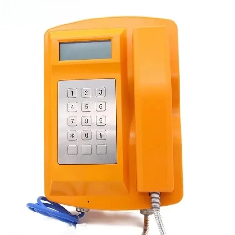 Emergency Outstation phone Moisture dust proof rating IP66 With LCD Weatherproof telephone