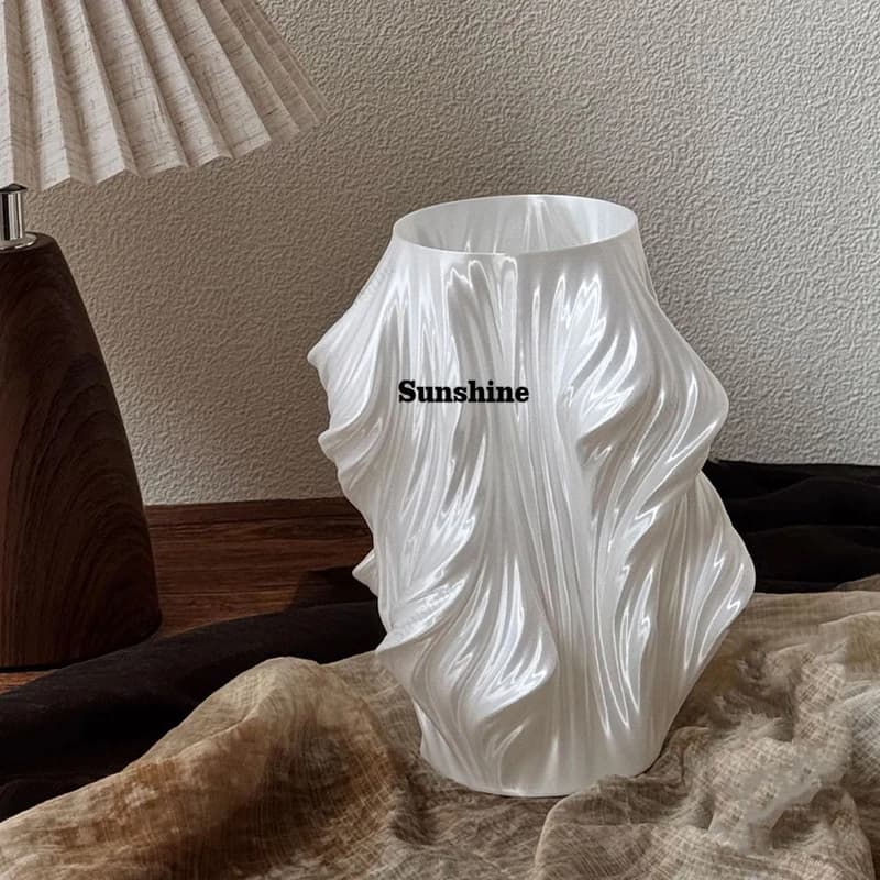 3D Printed Vases Elegant Room Flower Bottle Luxury Modern   Vase Nordic Interior Minimalist Dried Flowers Vase Office Decor