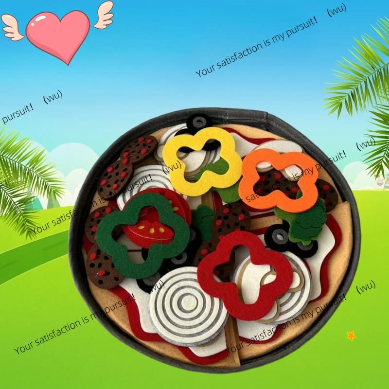 ZOCI-New creative pizza play house kitchen toys, simulated kitchen cooking set
