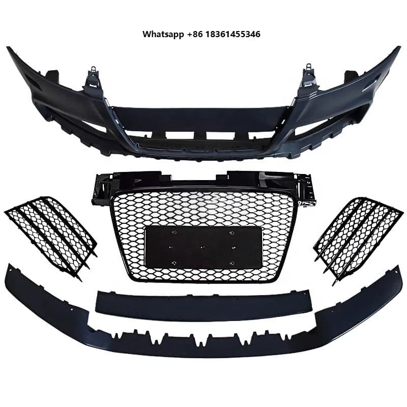 For  TT TTS 2008 -2014 Brand New Car 2008-2014 TT TTRS Style Front Bumper Body Kit With Honeycomb Grill