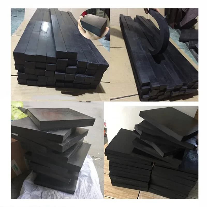 1Pc 5mm/10mm/15mm/20mm/25mm/30mm Thickened Rubber Plate Anti Vibration Isolation Pad Anti-slip Wear-resistant Shock Absorbing