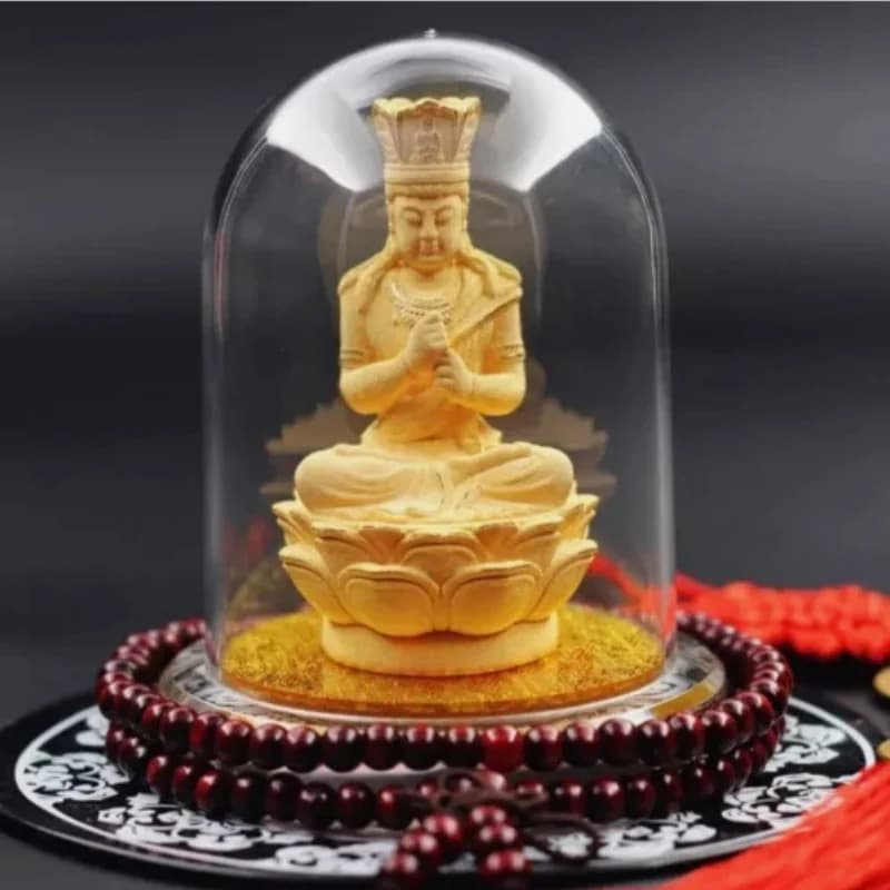9.5cm Car Interior Tathagata Buddha Statue Home Ornaments