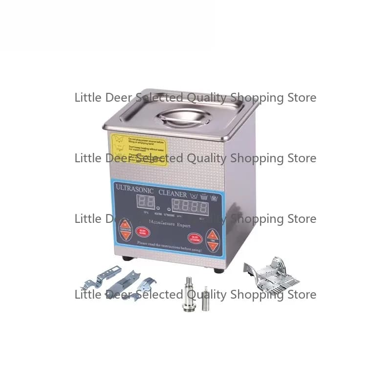 Electric New 220V Digital Display Timer Heated  Cleaner 1.3L Metal  Cleaning Machine for Jewelry