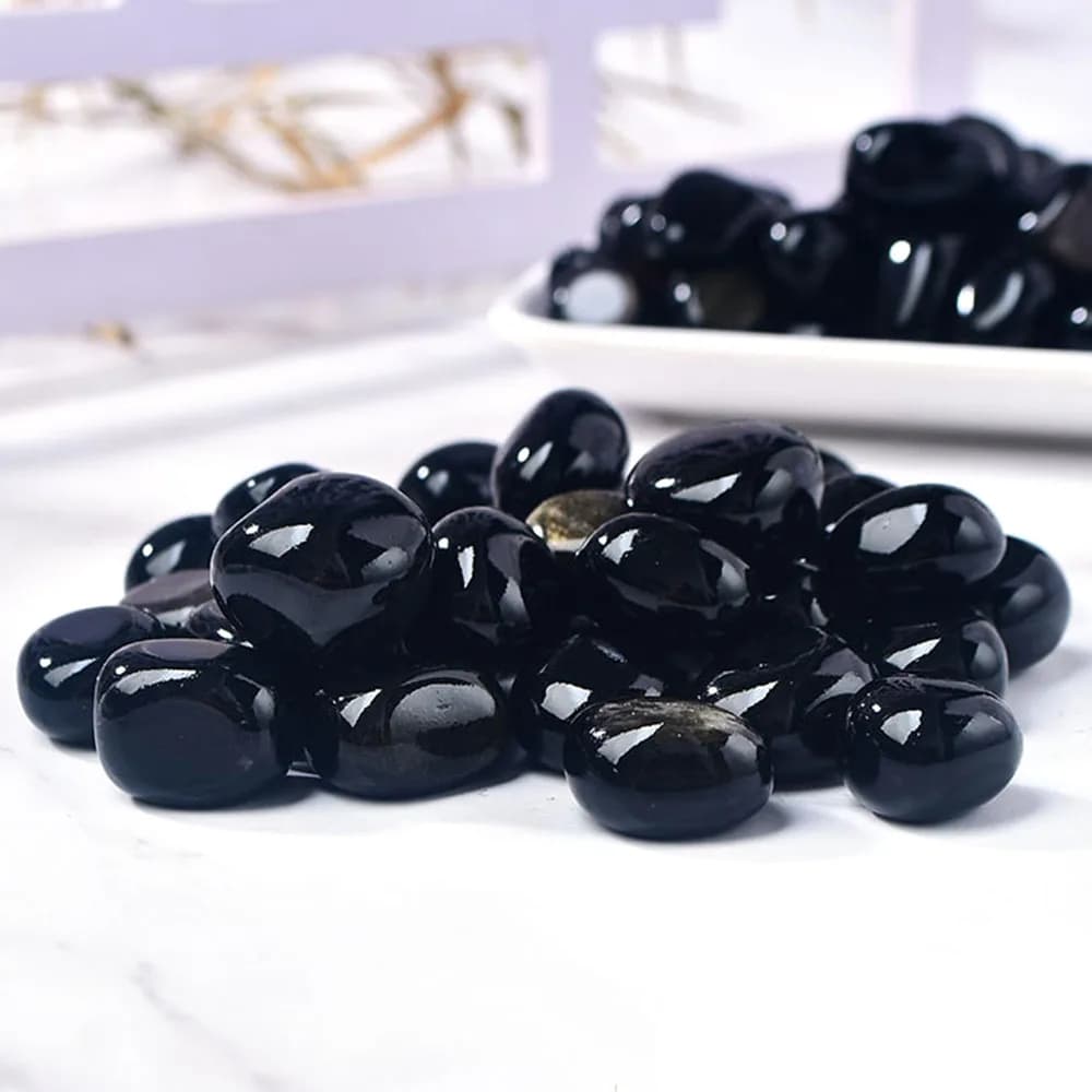 Natural Black Obsidian Quartz Stones Rough Rock Crystals Metaphysical Reiki Healing Energy Healing Home Decoration