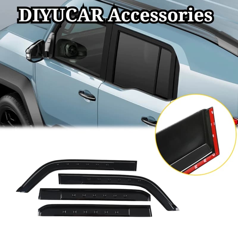 For Toyota Land Cruiser FJ 2026 Car Window Visor Vent Sun Shade Rain Guard Door Visor Rain Shield Exterior Car Accessories