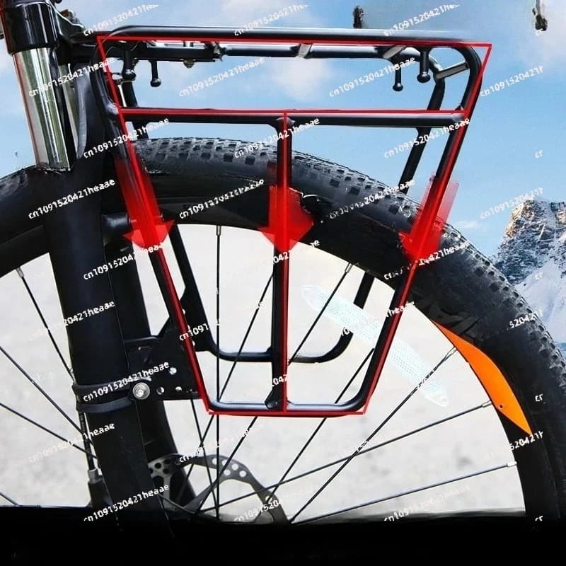 Suitable for Paquete bicicleta de montaña, estante delantero, de horquilla delantera  acero para todos los frenos