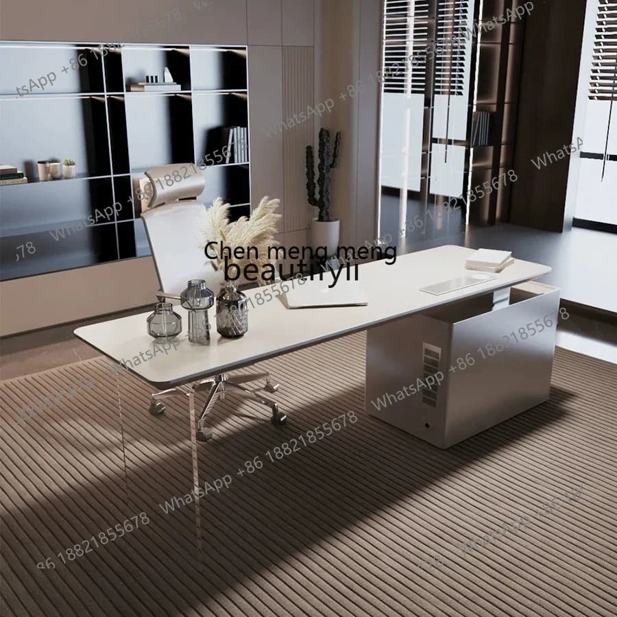 K185 Desk Modern Light Luxury High-End Living Room Home Study Acrylic Suspension Large Computer Desk