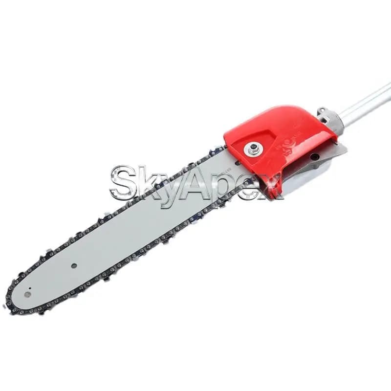 Square Spline Pole Tree Cut Gear Head Replacement Tool With Chain Guide Bar For Outdoor Timber Wood Processing Accessory Supply