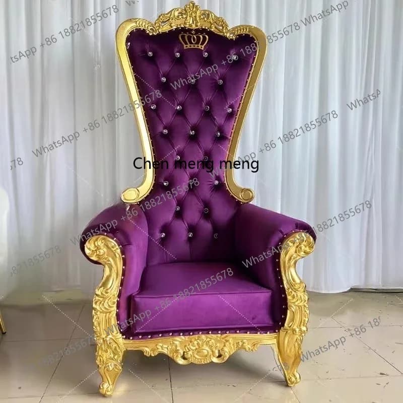 X  Solid wood sofa chair, single leisure chair beauty salon high back sofa
