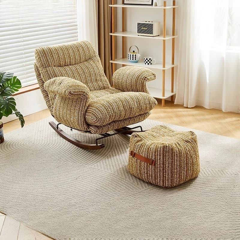 Art Big Living Room Chairs Recliner Black Modern Luxury Designer Living Room Chairs Swivel Comfy Fauteuil Salon Furniture Home