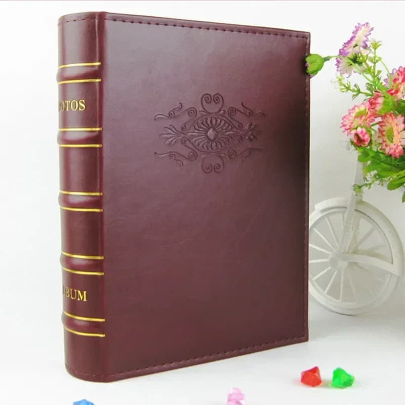 Big 6 Inches 4.5*6" 4D Photo Album Imitation Leather PU Cover Picture Album Welding Gift Tour Autograph Book Christmas Day Gift
