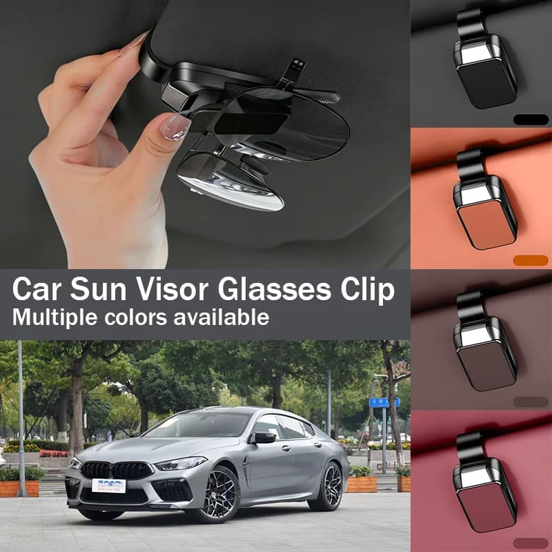 Car Sun Visor Glasses Holder Clip Sunglasses Mount Auto Interior Parts Ticket Card Storage Accessories for  BMW M8