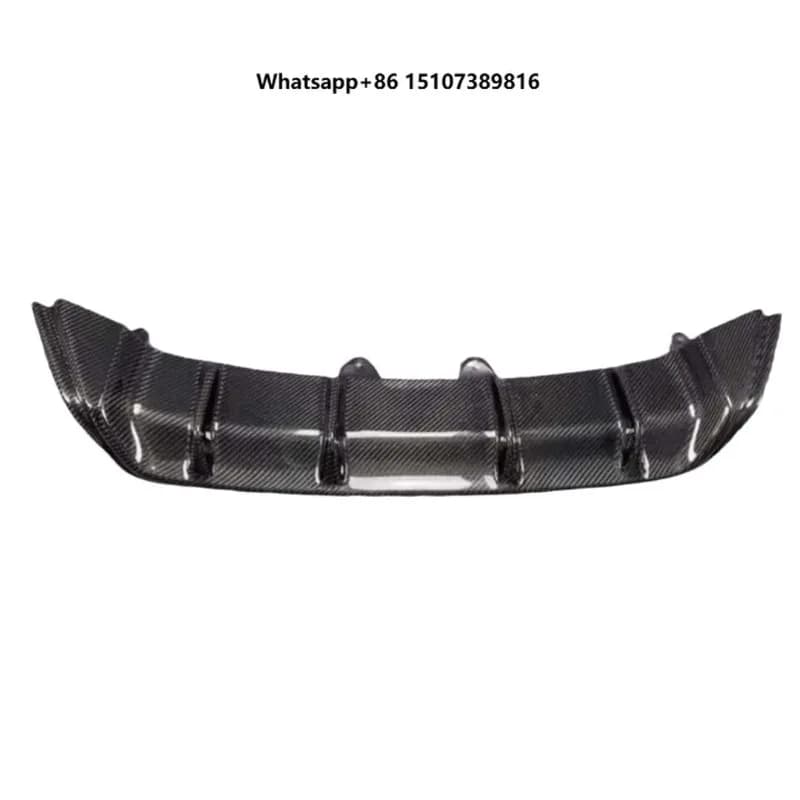 Carbon Fiber Rear Diffuser Rear Bumper Lip Splitter For RC 2014-18 XC10 Coupe Car Rear Aerodynamic Modification Body Parts