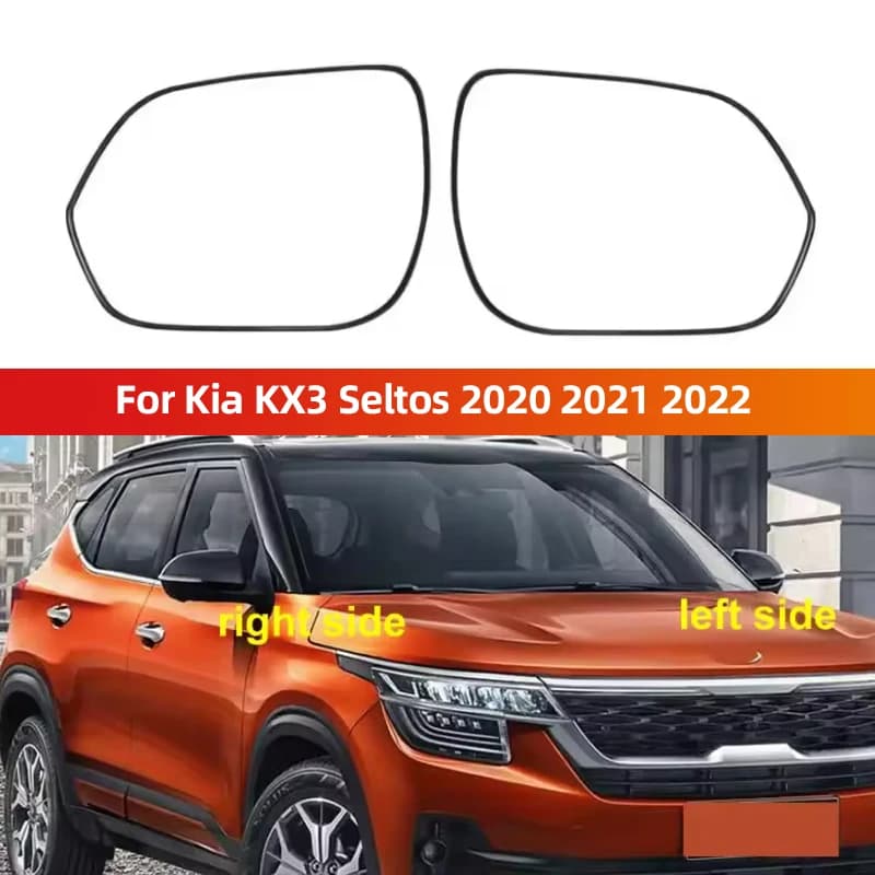 For Kia KX3 Seltos 2020 2021 2022 Car Accessories Outer Rearview Side Mirrors Lens Door Wing Rear View Mirror Glass 1PCS High Qu
