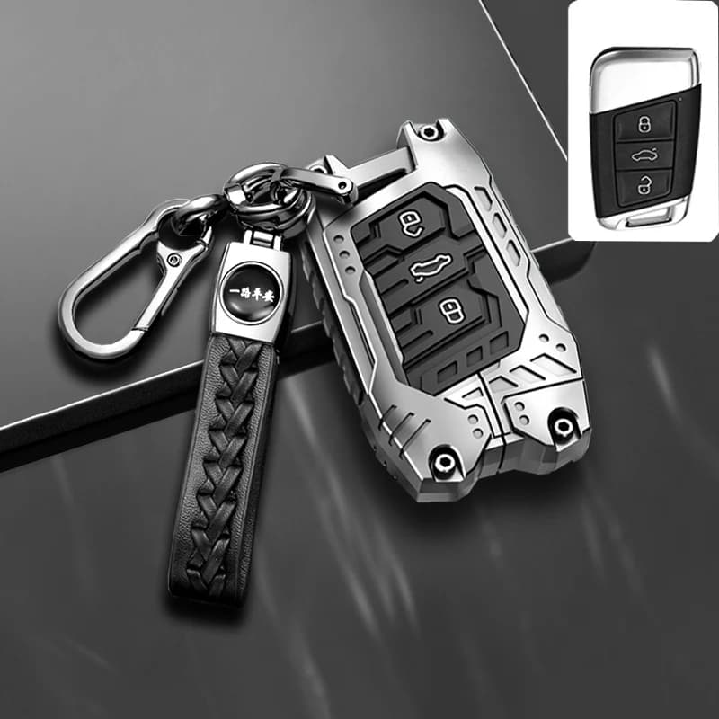 For VW Volkswagen Magotan Magotan GTE Passat B6 B7 B8 CC Arteon for Skoda Fabia Superb A7 Kodiaq Car Metal Key Cover Case Fob