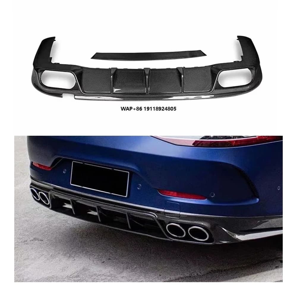New Condition Prepreg Dry Carbon Fiber Bodykit Rear Diffuser Bumper Lip Spoiler Splitter for  Benz AMG GT43 GT53 GT50