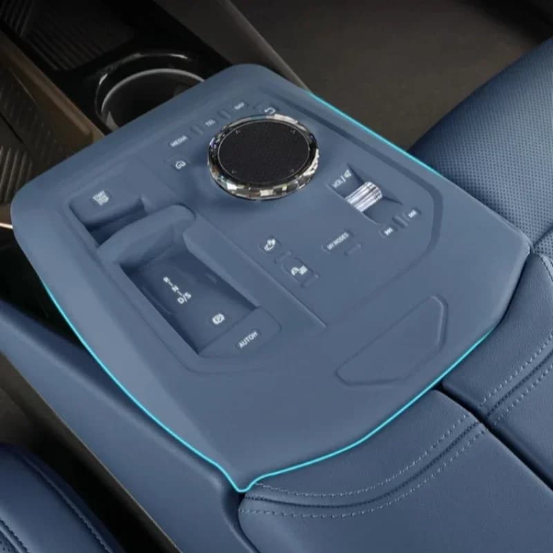 For BMW 5 Series I5 G60 24-25 Silica Gel Black Car Central Control Gear Shift Button Anti-Scratch Protection Set Car Accessories