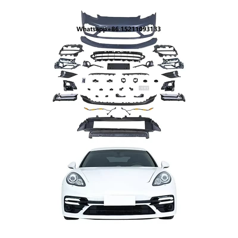 2009-2013 Car Upgrade 971 TurboS Style Body Kit Front Bumper Upgrade & Modification Direct Fit for Panamera 970