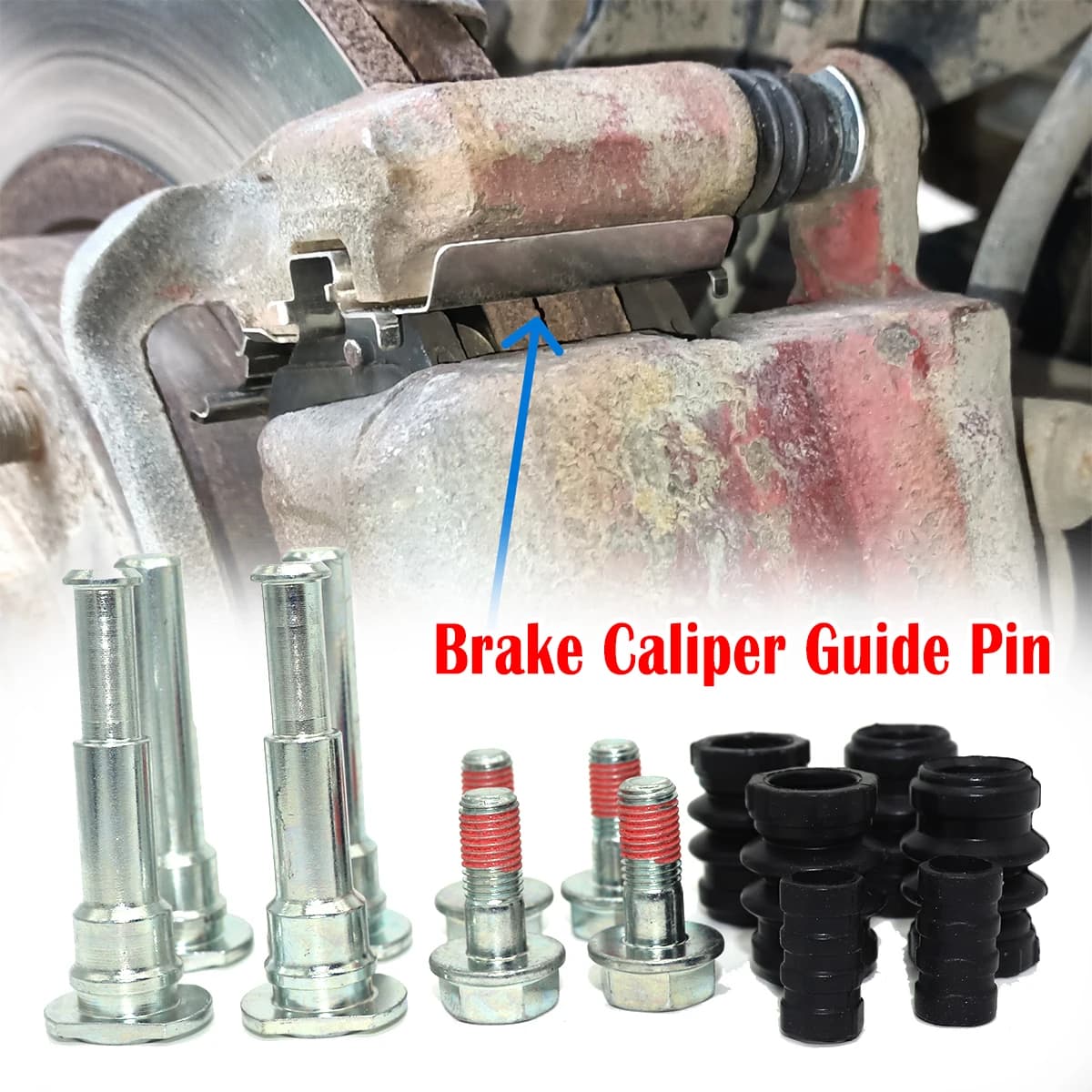 Brake Caliper Cylinder Slider Guide Pin Housing Bolts For Honda LEGEND MG MGF RD MITSUBISHI L200 Rover 800 XS SsangYong REXTON